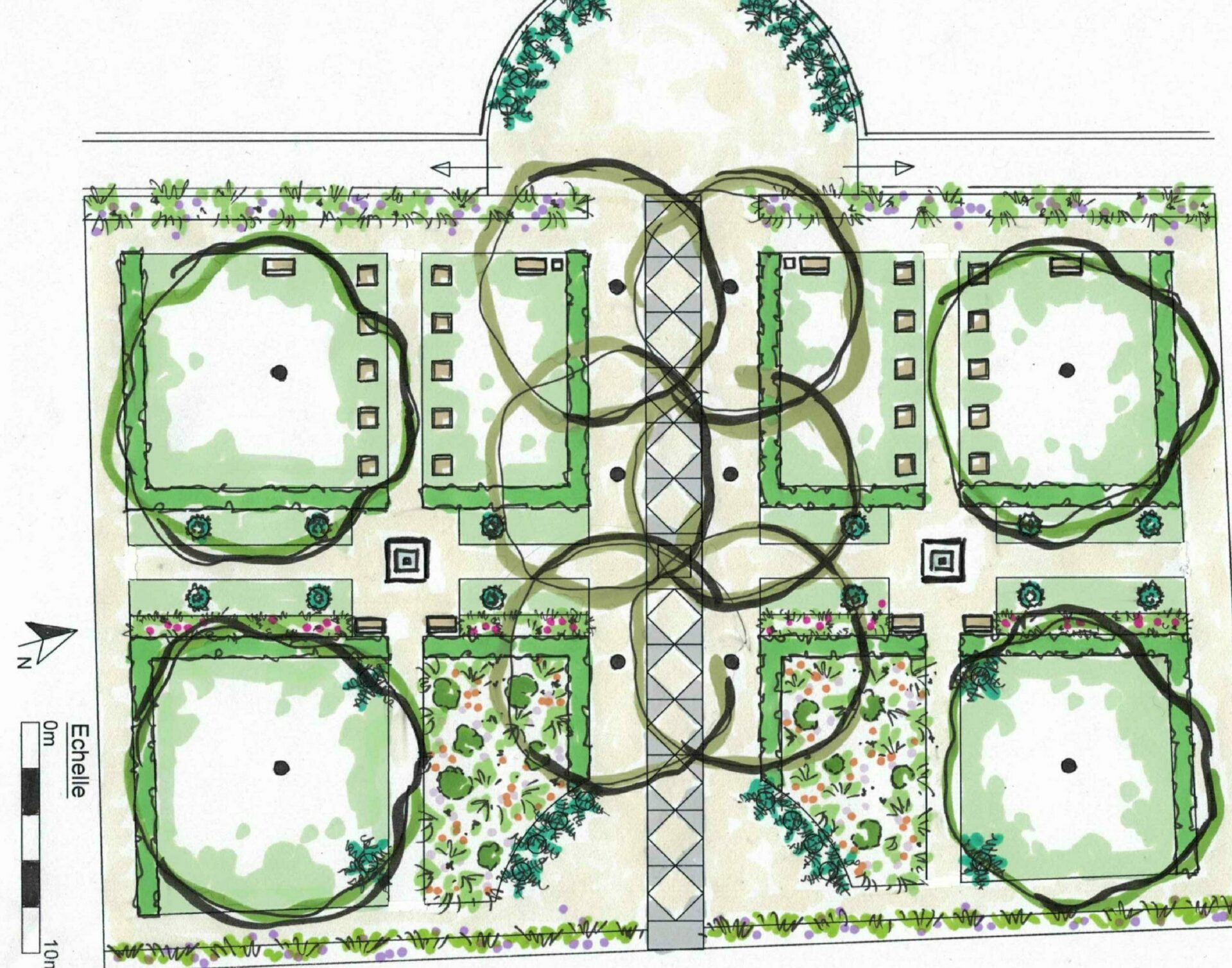 Aménagement jardin extérieur Aix-les-Bains - Atelier OLEA